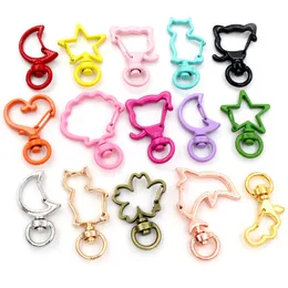 10st/Lot Snap Hook Trigger Clips Buckles For Keychain Lobster Lobster Clasp Hooks For Necklace Key Ring Clasp smycken leveranser