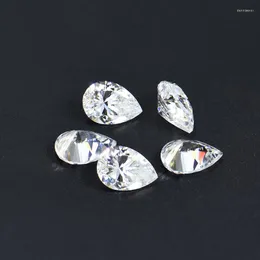 Pedras preciosas reais 0,1-5ct d color vvs1 pêra de pêra moissanita pedras certificadas graus de diamante para jóias diy