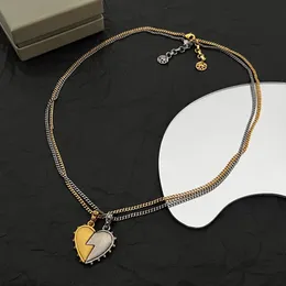 MQ Collar Skull Designer para mujer Materiales avanzados más altos de contador para el hombre 5a T0P Gold Colle de 18k Regalos premium Joyas de lujo de tamaño europeo con caja 004