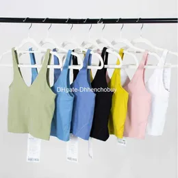 Lulus Women Sports Yoga Bra Sexy Tank Top Tight Tight Vest Chest Padなしバターのような柔らかいアスレチックフィットネス衣服