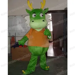 Halloween Dragon Mascot Costume Simulation Anpassning Animal Temakaraktär Karnival Vuxna Birthday Party Fancy Outfit