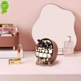 Makijaż organizator pudełka kosmetyczne organizator mody glazura do opinki na wargę długą szminkę palenia paleta palety cieni do powietrza