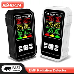 Radiation Testers KKMOON Electromagnetic Radiation Detector Electric Magnetic Field Tester Meter RF Strength Detection Device with Sound Alarm 230516