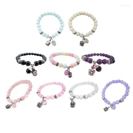 Strand Cherry Color Bracelets dla kobiet wisiorka Bransoletka biżuteria opal pulseira feminina