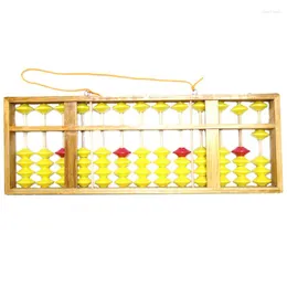 Titulares de vela chineses abacus 13 coluna cabide de madeira Big Size não deslizamento Soroban Tool em matemática Kids Math Education Toy 58cm