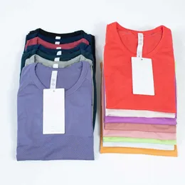 Tech para mujer camisetas deportivas ropa de yoga swiftlys damas camisetas de manga corta tejido que absorbe la humedad alta elasticidad fitness Diseño de gama alta 85ess