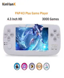 PAP K3 Plus Portable Game Console 64bit Builtin 3000 Retro Classic Games For GBANEOCP for Child 43inch Handheld Game Player H29388459