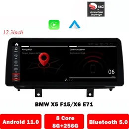 12.3inch Android 11 Car DVD Radio GPS Navigation MultimediaプレーヤーBMW X5 F15 X6 E71 F16 CarPlayインテリジェントシステム