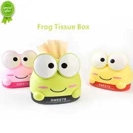 Cute cartoon frog tissue box plastic home tissue box desktop napkin storage box