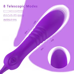 Wibratory NXY bezprzewodowe zdalne sterowanie wibrator teleskopowy dla kobiet 8 Trybowe wibracje gspot stymulator szybki orgazm produkty erotyczne 230508