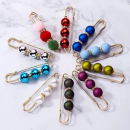 Spille Crystal Pearl Fasct Cint Charm Safety Pin Spettaio Stredi Codigan Clip Clip Pins Women Girls Gioielli