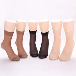 Strumpor hoSiery grossist gratis frakt 60 st = 30 par/parti kvinnor bambu fiber nylon strumpor silk billig god kvalitet cool för damer sammet p230516