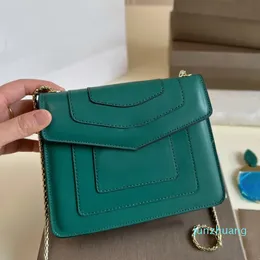Designer -Chain Bag Messenger Handbags Crossbody Handbag Genuine Leather Snakehead Lock Flip Magnetic Buckle Shoulder Bags Fashion Wallet Multiple Colors