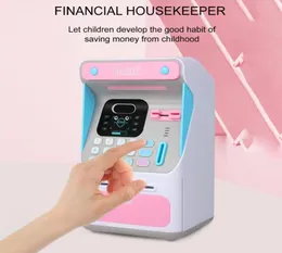 Przenośne gracze gracze ATM SAGRIGHS Bankowość zabawki Personal Cash Monety Bank Pink Machine Kids Toy Education Prezenty 1142043