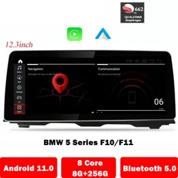 8+256G 12.3 "Android 11 CAR GPS Navigation DVD Multimedia Player för BMW 5 Series F10/F11 520I (2011-2016) CIC/NBT