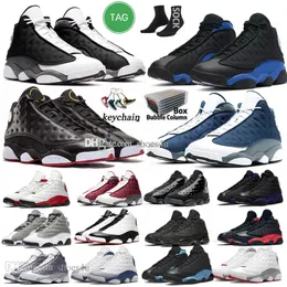 13S Męskie Buty do koszykówki dla kobiet 13 Czerwona Czarna Flint Wolf Wolf Grey Playoffs Court Purple French University Blue Grey Toe Mens Womens Treakers