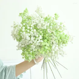 Dekorative Blumen, Farbe, weicher Kleber, 135 Stück, Sterne, künstliche Gypsophila-Blume, gefälschte Seide, Hochzeit, Party, Blumenstrauß, Heimdekoration