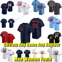 مخصص S-6XL Max Kepler Griffin Jax Baseball Jersey Pablo Lopez Andrew Albers Jorge Alcala Kyle Barraclough Byron Buxton Carlos Correa Jhoan Duran Luke Farrell