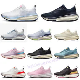 2023 Designer Invincible Run 3 Running Shoes For Mens Womens Trainers Navy Black Metallic Silver Blue Tint Green White Pink Outdoor Sneakers 36-45 B4