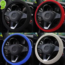 New Car Auto Universal Steering Wheel Cover Glove Microfiber Breathable Anti-Slip Cover 15''/38cm Sports Steering Wheel Case