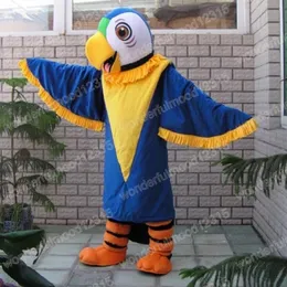 Performance Blue Parrot Mascot Costumes Carnival Hallowen presenter unisex vuxna fancy party spel outfit semester utomhus reklamdräkt kostym