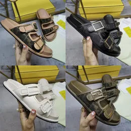 Designer känner sandaler lyx 2023 grafi tofflor satin sandaler svarta läder sandaler breda kors skosnören non-halp sommar mode klassiska skor 35-45