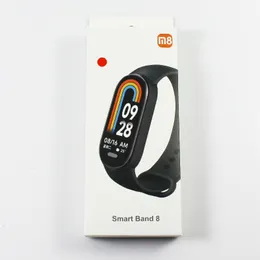 M8 Smart Watch Bracelet Frequência cardíaca Pressão sanguínea Monitoramento de oxigênio Esporte Sport de pulseiras inteligentes de esporte à prova d'água