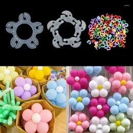 Party Decoration 20/100pcs Balloon Accessories Flower Modelling Clip "V" Shape Sealing Buttons Clips Background Decor Supplies