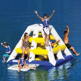 PVC inflatable sea river surface large inflatable slide play water entertainment toy water amusement city facilities