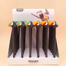 Pcs/lot Creative Toucan Parrot Gel Pen Cute 0.5 Mm Black Ink Neutral Pens School Office Writing Supplies Promotional Gift