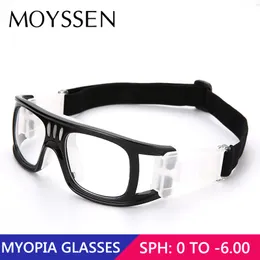 Reading Glasses Men's Outdoor Sport Goggle Myopia Soccer Football Basketball Protective Glasses with Diopter GYM Prescription Eyewear -1.5 -2.0 230516