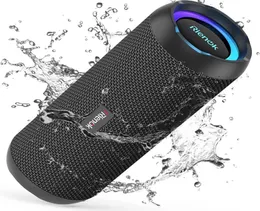 RIENOK Bluetooth Speaker with Light Bluetooth 53 Music Box Bass Wireless Box with IPX7 Waterproof 30W Stereo Sound Portable7856083