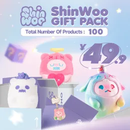 Blind Box Finding Unicorn Shinwoo Gift Pack Box Blind Box Figuras de ação colecionável Bolsa Lucky Mystery Box Presens Toys Ghost Bear Decorações 230515