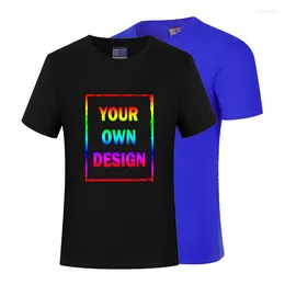 Мужские футболки на заказ/логотип дизайна хлопковая футболка мужская и женская повседневная команда DIY/реклама