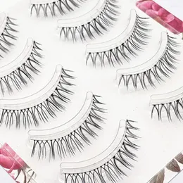 False Eyelashes 2023 Natural Sharpen Cross-messy Thick Simulation Makeup Fake Imitation Grafting Effect Bride Lashes