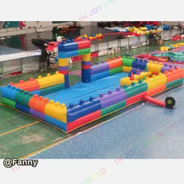 8x5m PVCインフレータブルボールプールインフレータブルキッズフローティングボールゲームプール