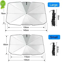 Parasol para coche nuevo, sombrilla protectora para coche, visera plateada para parabrisas, sombrilla plegable Anti UV para coche, parasol plegable para coche