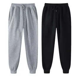 Männer Hosen Männer Jogging Jogginghose Winter Mode Casual Hosen Kordelzug Reine Farbe Marke Schwarze Hose Jogger Fitness Training Grau 230516