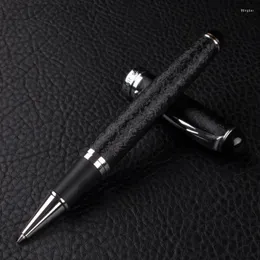 Jinhao X750 클래식 스타일 은색 클립 금속 롤러 볼 펜 0.7mm 선물 사무용 공급 학교를위한 펜촉 스틸 잉크 펜