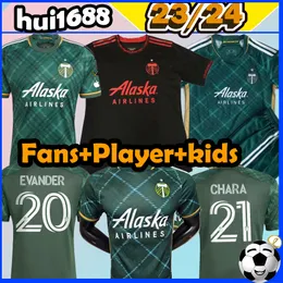 23/24 Portland Timbers Soccer Jerseys MLS Bravo Mora #19 Williamson #20 Evander #21 Chara Moreno 2023 2024 Green Home Fan Version Wersja dla dzieci koszule piłkarskie