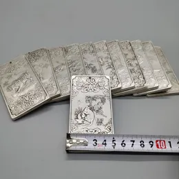 Old Chinese Dwanaście Zodiaku Koguta Tybetańskiego Silver Bullion Thinksa Amulet