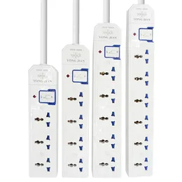 Adapter -Verlängerungs -Lead -Leistungsstreifen 3 bis 6AC Universal Socket Outlets Switch Power Board 1,5m Verlängerungskabel 3500W Netzwerkfilter