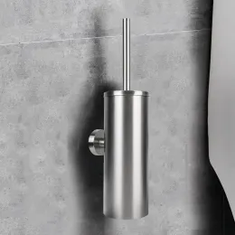 Rengöringsborstehållare Ställer in väggmonterad toalettborste badrumstillbehör 304 Rostfritt stål Rengöringsverktyg