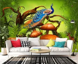 Обои CJSIR Custom Wallpaper 3D телевизионные фоновые стены таинственная оригинальная тема экологически чистые животные декор.