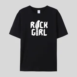 Męskie koszulki 2023 NOWA T-shirt bawełniana top tee Rock Girl Camisetas Men krótkie rękawie chłopiec swobodny homme tshirt tshirt tshit