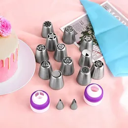 Baking Tools Cake Stainless Steel Nozzle Tool Icing Piping Nozzles Russian Tulip Pastry Set 8/13 Pcs Confectionery Bakeware Cream Tips