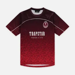 Koszulki męskie Trapstar Siatkowa koszulka piłkarska Niebieski czarny czerwony T-shirt męski Sportswear