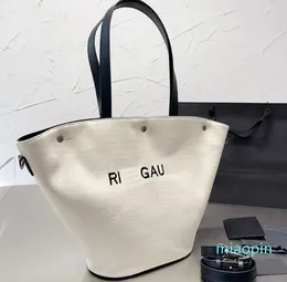 Designer-gewebte Einkaufsbeutel Gemüse Korb Canvas Leder Frauen Umhängungs Bagstravel Handtaschen Innenraum Reißverschlusspocketasche Tasche