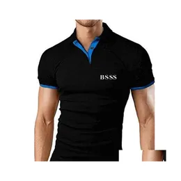 Herren Polos Richtiger Stil Mann Designer Kleidung Herren T-Shirts S Hemd 2022 Modemarken Bos Sommer Business Casual Sport T-Shirt Runni DHPNC