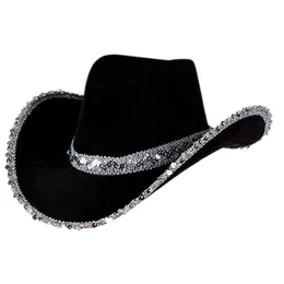 Wide Brim Hats Bucket Senhora Cowgirl para Adultos Cowboy Party Performance 230515